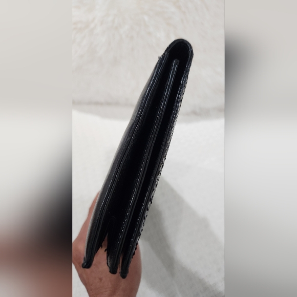 EXOTIC SNAKESKIN AND LEATHER CLUTCH BAG VINTAGE EUC - Picture 3 of 12